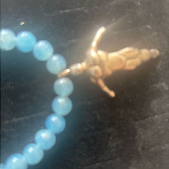 TRIBAL SON GOTHIc pearl beaded NECKLACE FREEDOM SPIRIT man flying charm combo - Picture 7 of 8